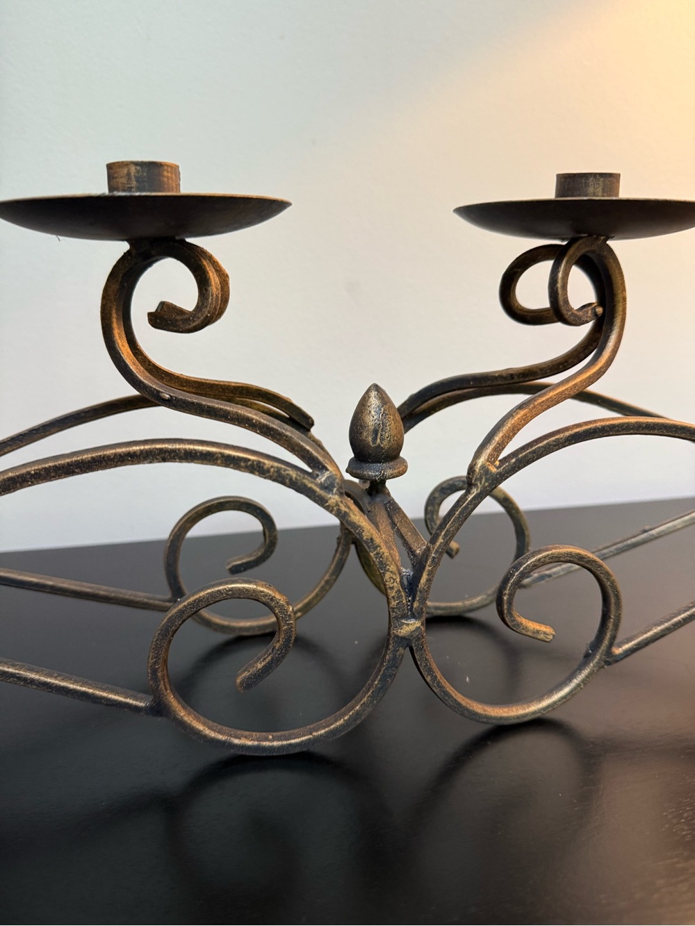 Scrollwork 6-Arm Metal Candle Holder - Picture 7 of 7